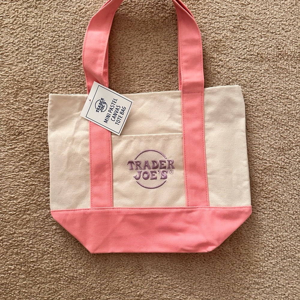 Pink and Cream Tote Bag